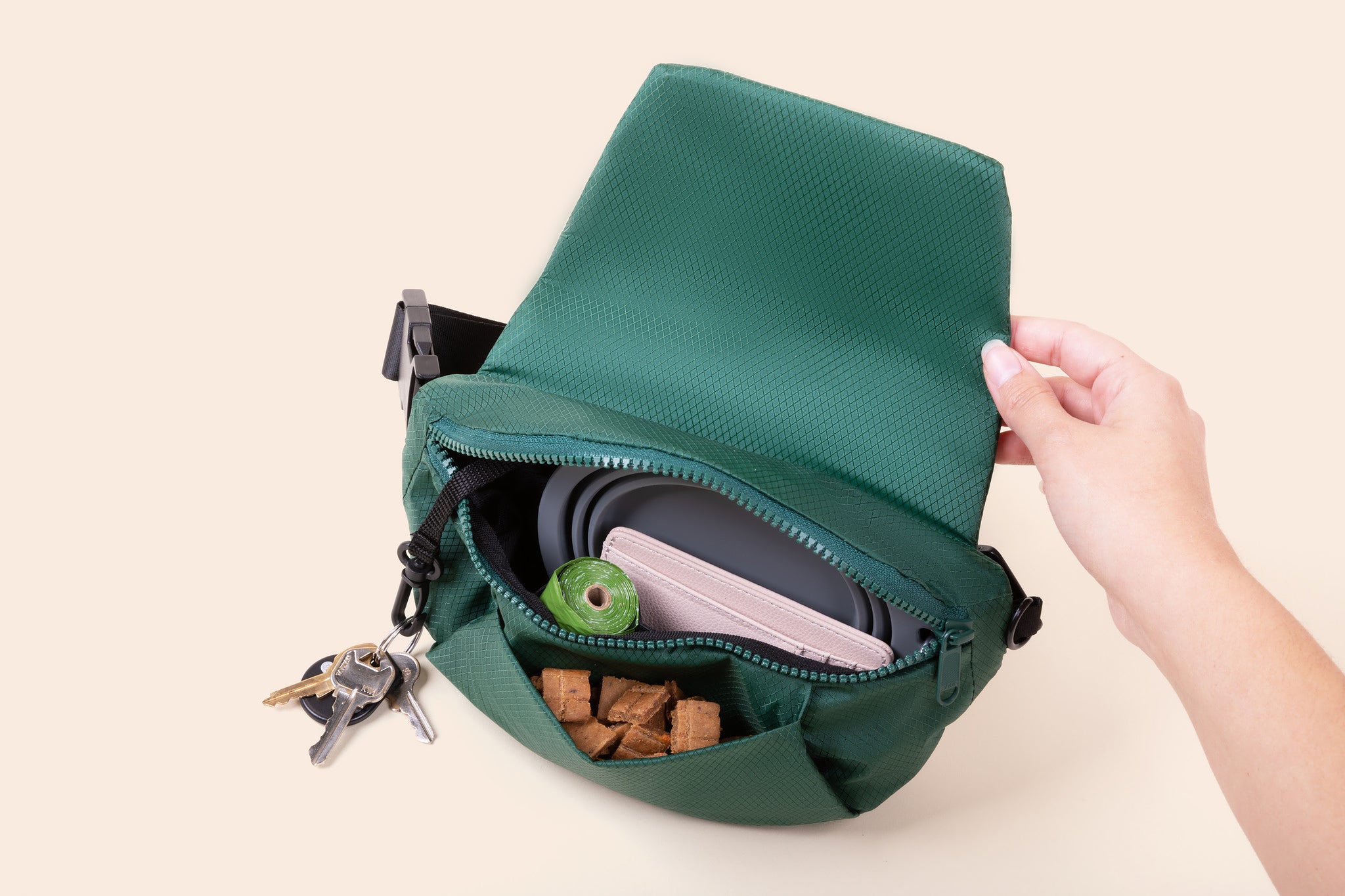 Frances dogs bag PlayWalk treat pocket keys